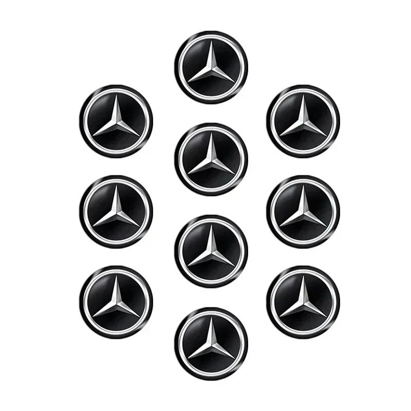 BTY4  Car Key Stickers Auto Control Keychain Emblem For Mercedes Benz C180 C200 C260 C300 W108 W124 W126 W140 W168 W169 Accessories