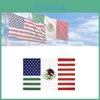 Celebre a Unidade Com a Bandeira da Amizade EUA México 90*150cm Feita de Tecido de Poliéster Durável