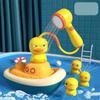 Waterplay Bath Toy Set With Water Wheel And Baby Duck Design For Toddlers