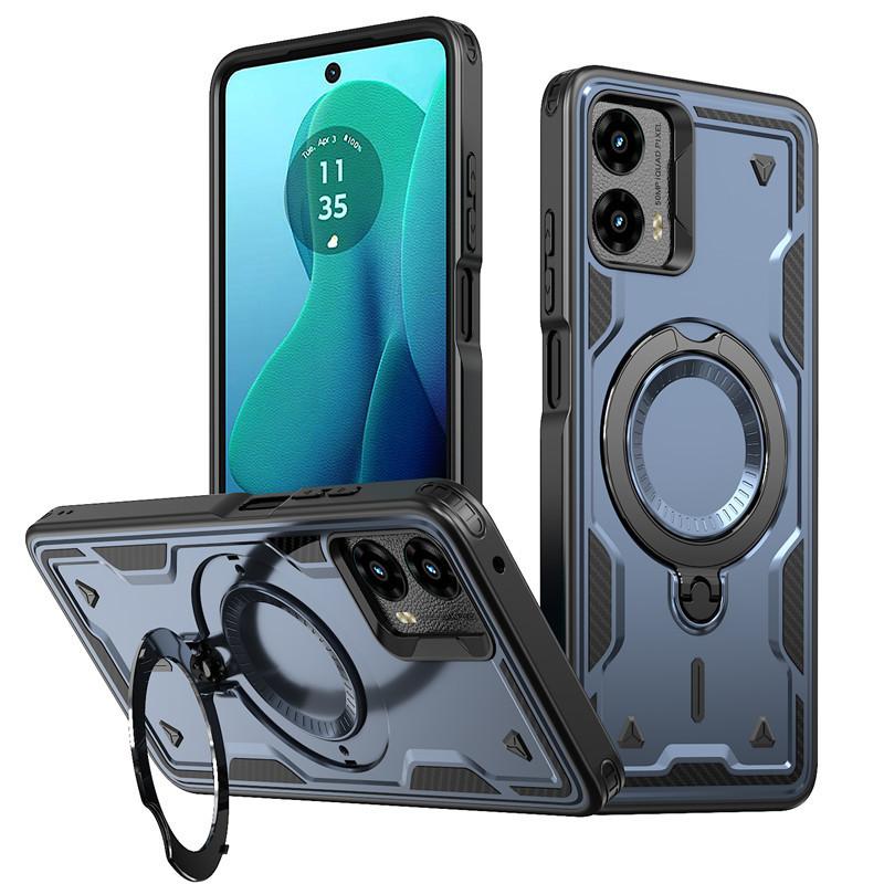 Suitable for MOTO G power antenna ring mobile phone case G play rotating bracket wireless charging magnetic anti-drop cover
