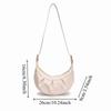 Lightweight PU Dumpling Bag Korean Style Underarm Shoulder Bag Cute Pleated Crossbody Bag  Student