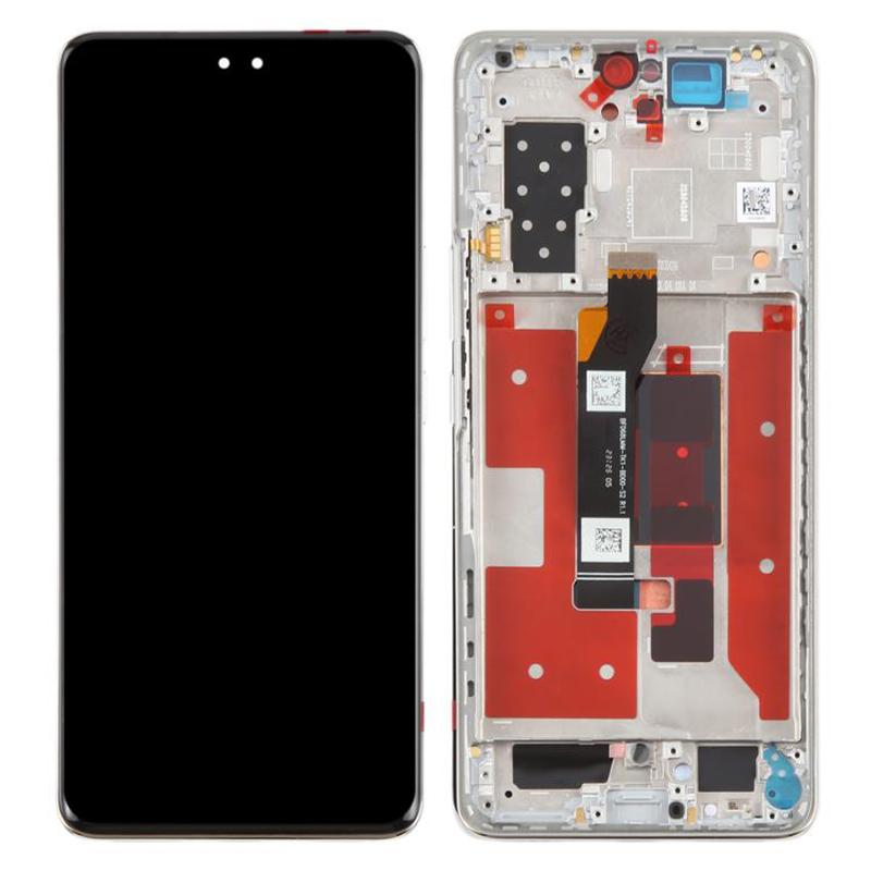 

For Honor 90 Pro REP-AN00 OEM Grade S OLED Screen and Digitizer Assembly+Frame (Without Logo) Silver