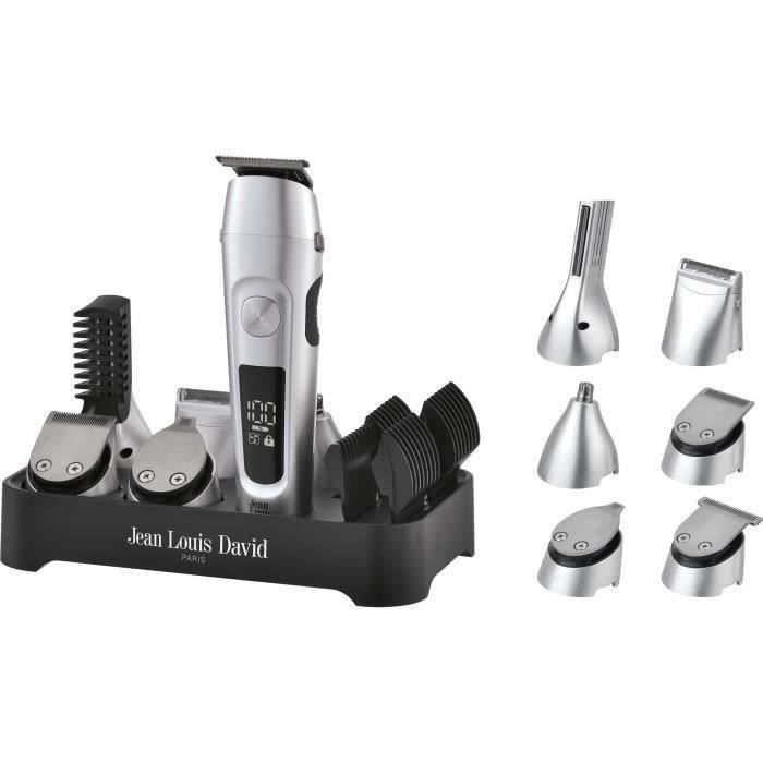 Tondeuse multiusage 6 en 1 - JEAN LOUIS DAVID - Ultimate Trimmer - Barbe, Contours, Précision, Nez/Oreilles, Cheveux & Corps