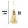 1Pc Goldene Quasten Handwerk Trim Hängenden Seil Seide Fringe Vorhang Dekor Hause Zubehör Wohnzimmer Schmuck DIY Dekorative