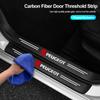 1/4Pc Carbon Fiber Car Door Sill Protector Sticker For Peugeot 2008 208 308 508 4008 408 3008 307 207 107 607 106 406 407 206M
