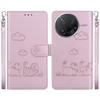 For Xiaomi Poco F7 Pro 5G/F7 Ultra 5G/Redmi K80 Pro 5G/K80 5G Case RFID Blocking Kitten Pattern TPU+PU Leather Phone Cover