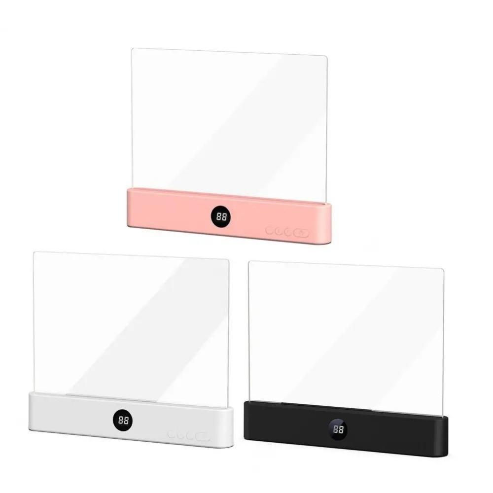 Eye-Caring Design LED Panel Book Light USB Rechargeable 3 Colors Light Clear LED Flat Light Timer Function
