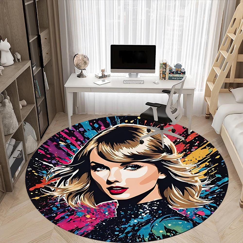 1pc Taylor Swift Chair Carpet for Office, Non-slip, Soft and Durable Office Rug, Perfect for Office yy251226018