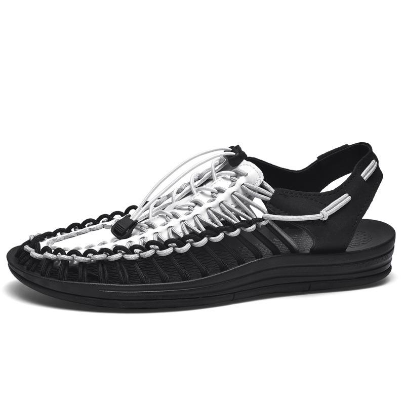 Men s Plus Size Closed-Toe Roman Sandals - Multi-color Beach Shoes for Summer
