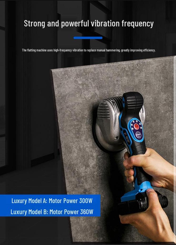 High-Power Tile Laying Vibrator with 12000mAh Battery for Easy Wall and Floor Installation