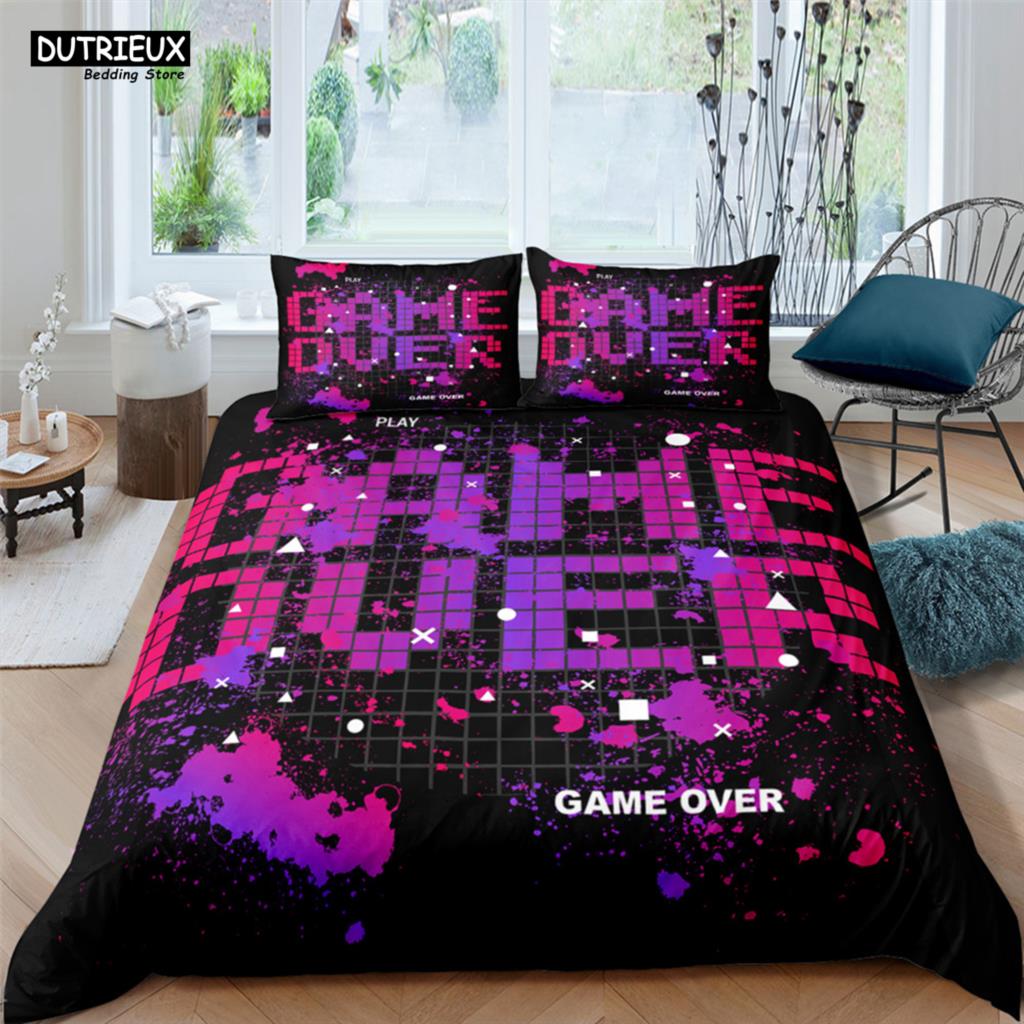 Comforter Game Handle Fashion Player Polyester Bedding Sets Child Boys For Teens King Size Bedding Set