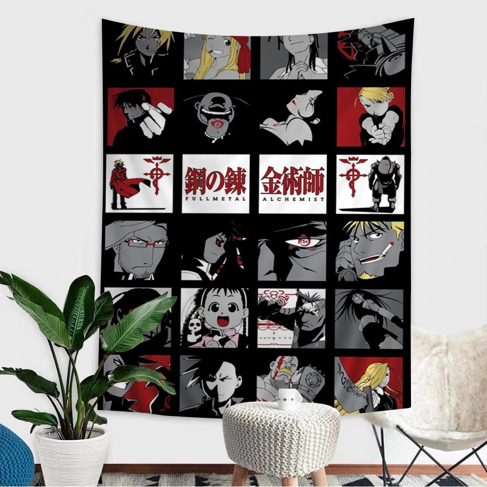 Fullmetal Alchemist Anime Tapestry Art Science Fiction Room Home Decor Wall Art Decor