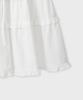 FALLETT Tiered Mini Skirt White