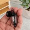 Miniature Black Wall Sconce Model Figure 1/12 Dollhouse Wall Lamp Realistic Garden Lamp for Dollhouse Scene Display