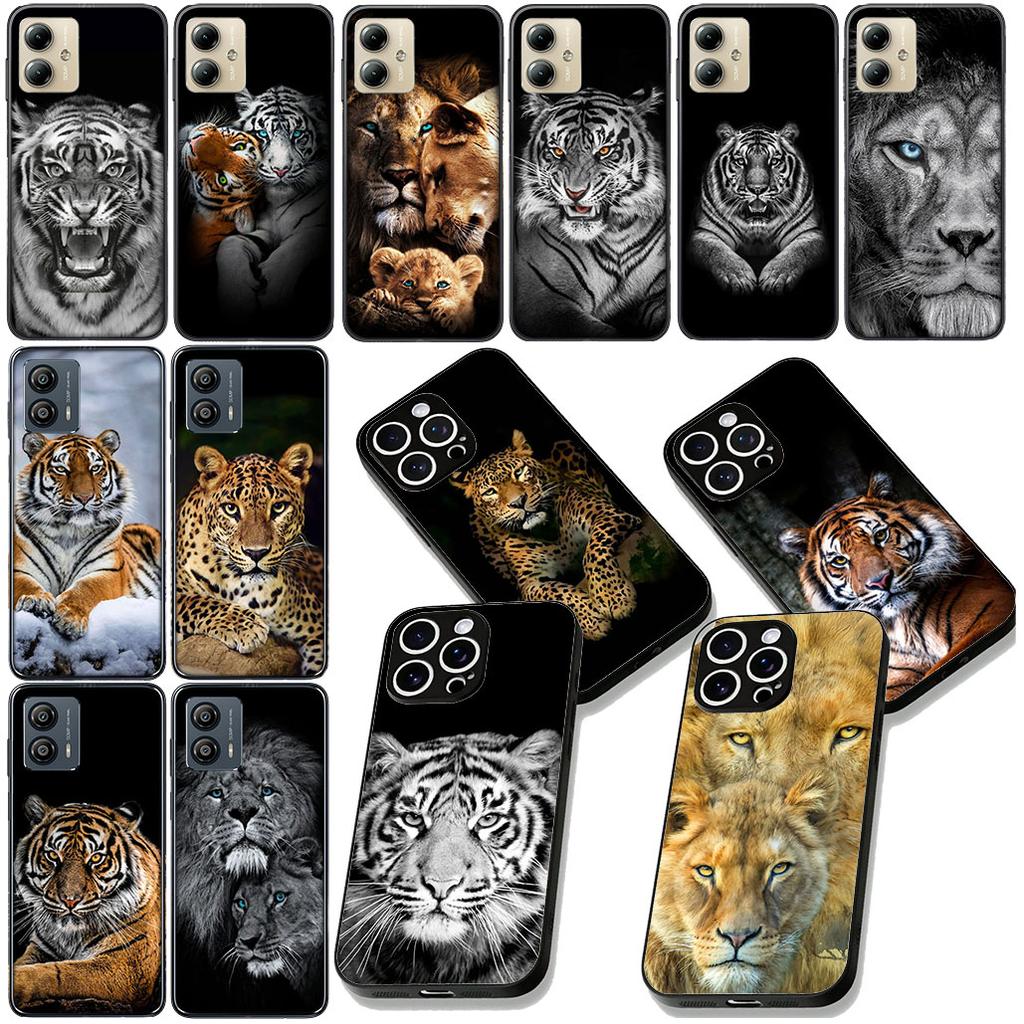 Wild Leopard Lion Art Tiger Phone Case for Samsung Galaxy A04 j7 J5 J2 Prime J8 A01 A02 A03 A42 M06 M16 M56 M23 G57 Soft Cover