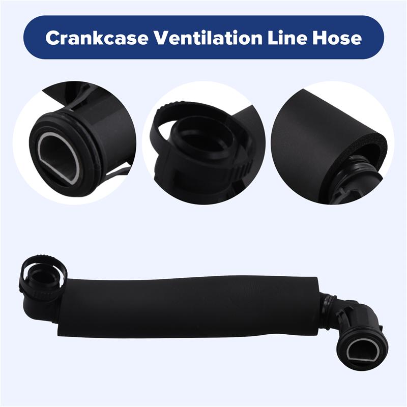 

Crankcase Ventilation Line Hose Exhaust Pipe For BMW 11157613889 Car Ventilation Lin Hose Vacuum Tube чорний