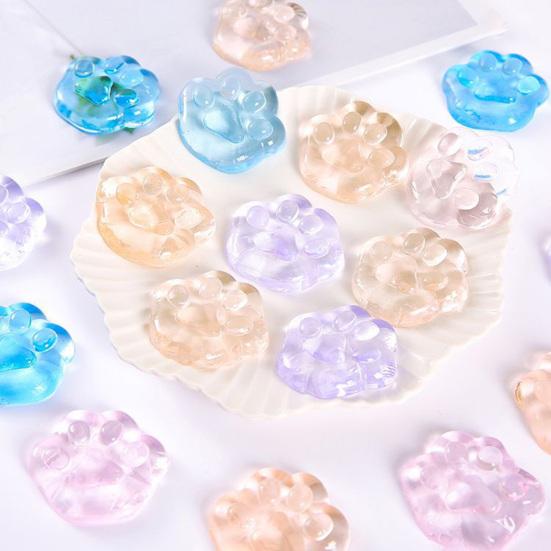 24Pcs Cat Paw Squishes Toy Slow Rebound Flexible TPR Stress Relief Funny Kitten Claw Squeeze Fidget Toy Kids Adults Birthday Gift