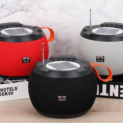 T18 Solar Bluetooth Speaker: Long Battery, FM Radio, Outdoor HIFI Sound Subwoofer