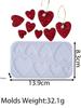 Heart Series Earrings Silicone Mold DIY Valentine's Day Decor Crafts Making Epoxy Resin Pendant Necklace Keychain Jewelry Molds