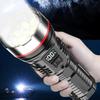 High Power 8-LED Flashlight Ultra-bright Long-range USB Rechargeable Flashlights with 3 Lighting Modes Emergency Torch