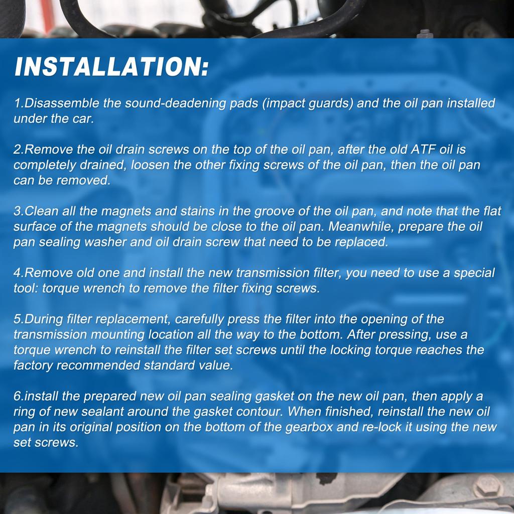 ACROPIX 35330-28020/35168-28020 Automatic Transmission Filter Pan for Toyota Noah 2.0L 2010-2017 - Set of 1