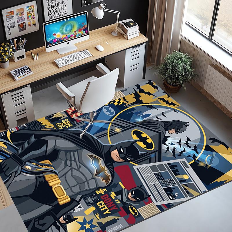 Batman Pattern Rug, Indoor/Outdoor Mat, for Picnic, Gameroom, Bedroom, Office, Living Room, Home Decor Carpet, Birthday Gift