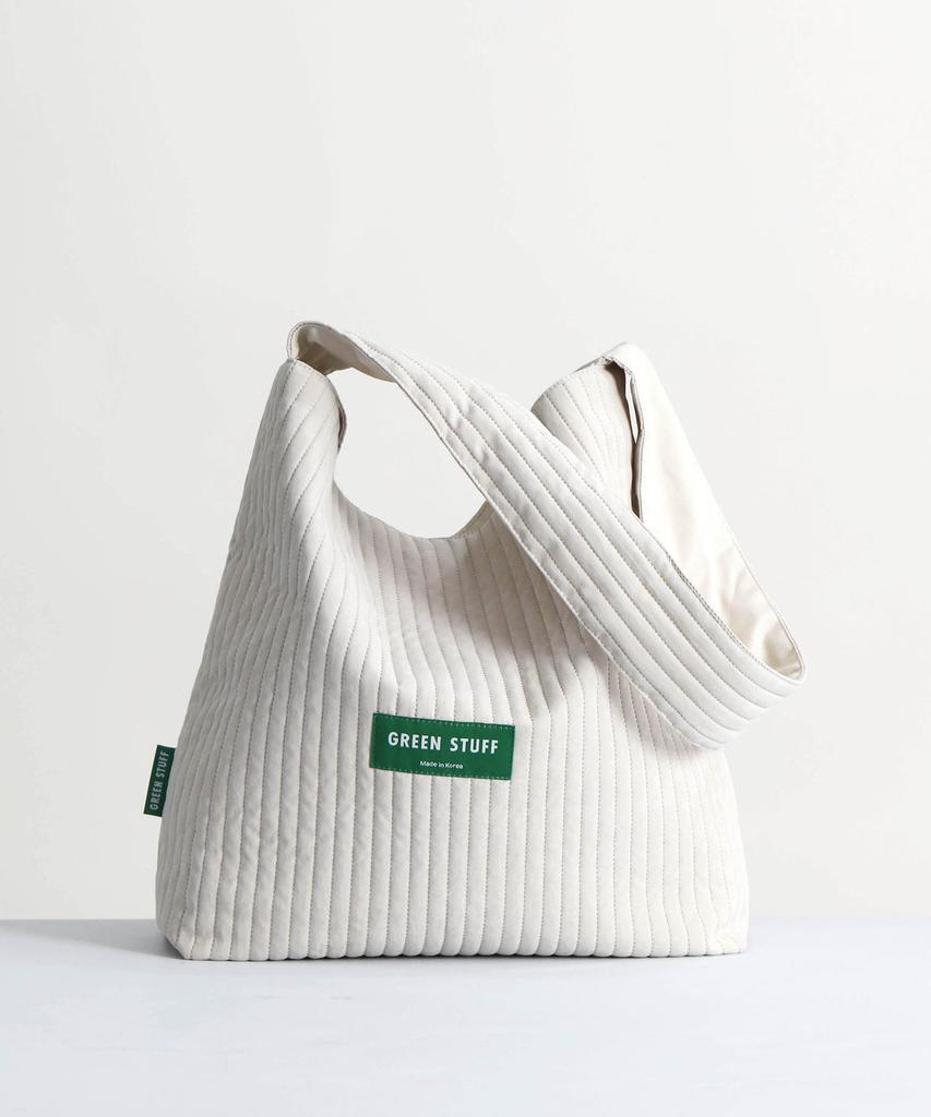 Green Stuff Simple Shopper Bag 62 Soft Quilted - Soy Beige