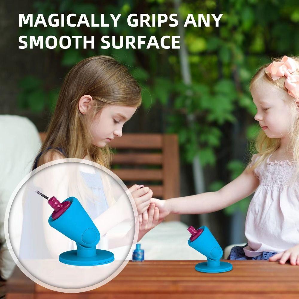 Anti-Spill Silicone Nail Polish Holder Untippable Base Nail Polish Bottle Organizer  Nail Art Salon