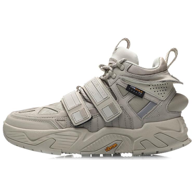 

Новые винтажные баскетбольные кроссовки LiNing для мужчин, высокий верх, цвет «устричный серый» AGBP083-9 41