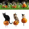 Halloween Garden Stake Holiday Ornament Creative,Decorative,Yard Sign Metal for Patio Backyard Porch Farmhouse Decorations