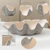 Clam Shell Tray Nautical Decor Striped for Sideboard, Home Decorators