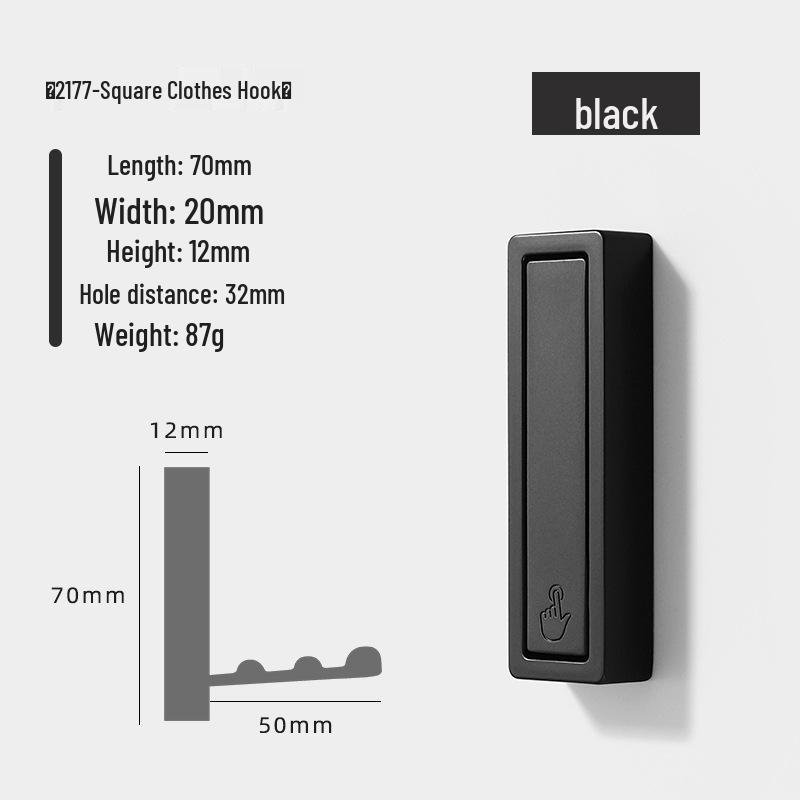 Modern Minimalist Foldable Zinc Alloy Coat and Hat Hook