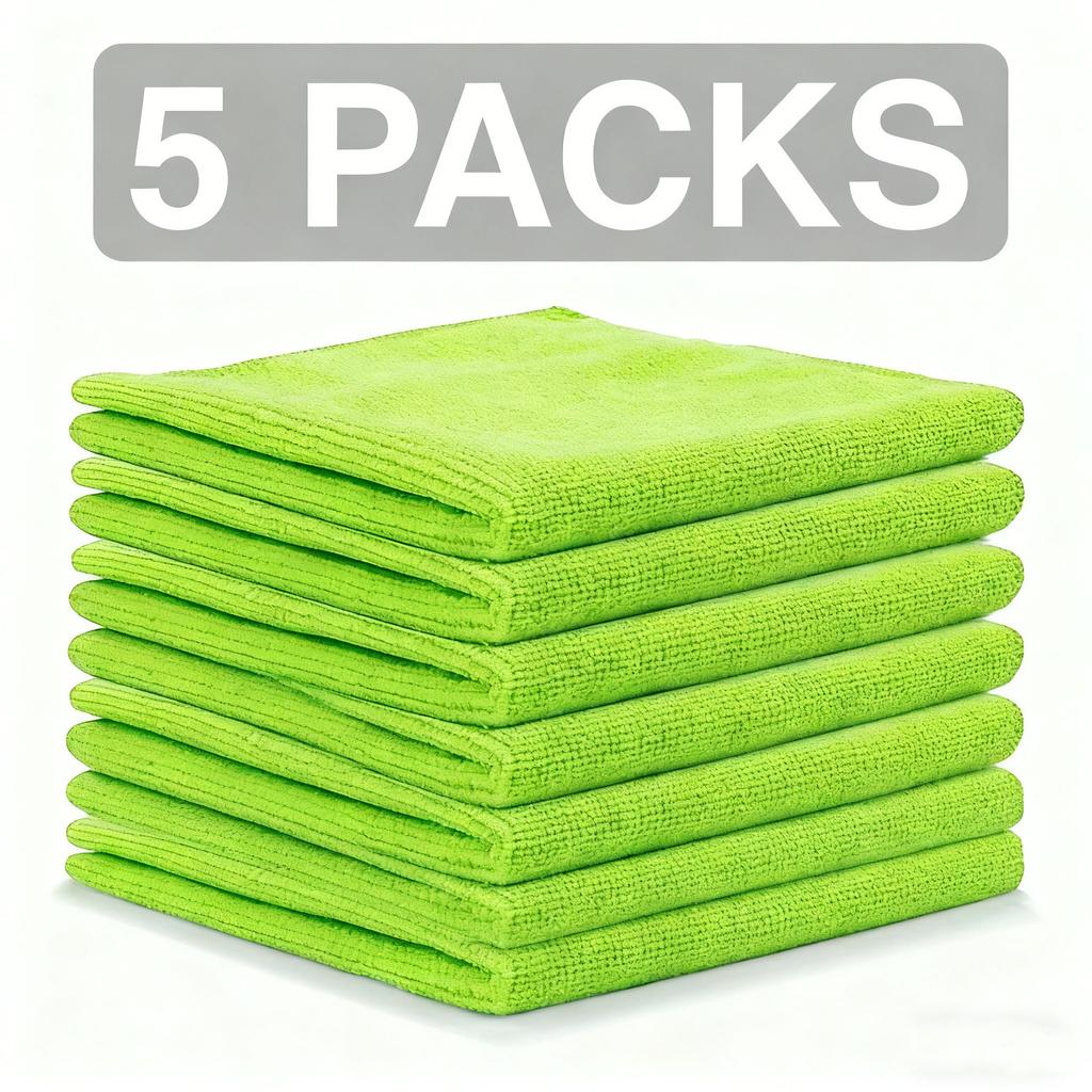Multipurpose Microfiber Cleaning Cloth (1pc Pack,11x11cm)Mixed Color Cleaning Rags,Super Absorbent & Reusable Towels for Kitchen