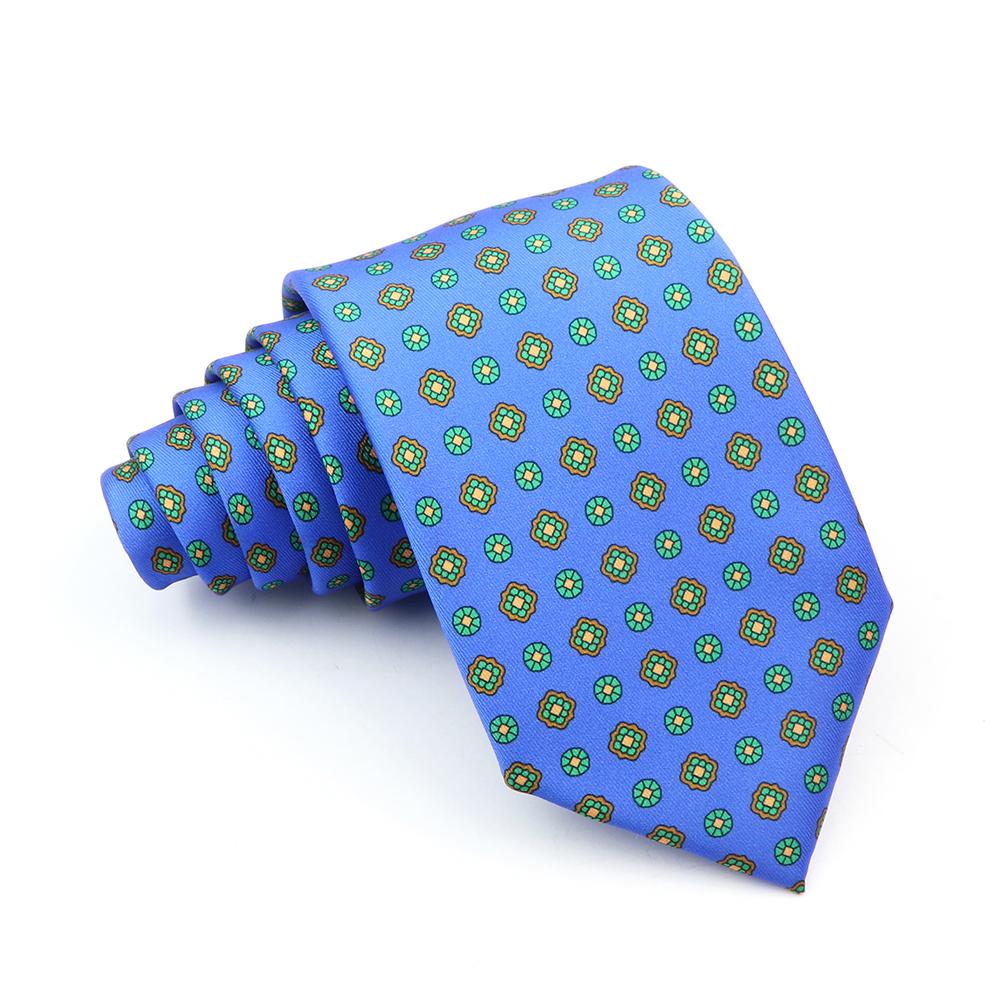 Supermjuka bohemiska sidenpolyesterslipsar för män Nyhet Design Bröllopskontor Företag Gravata tryckt slipspresent