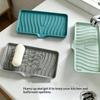Silicone Draining Soap Holder With Stainless Steel Rack Perfect For Kitchen Sink Bathroom Countertop Daily Use