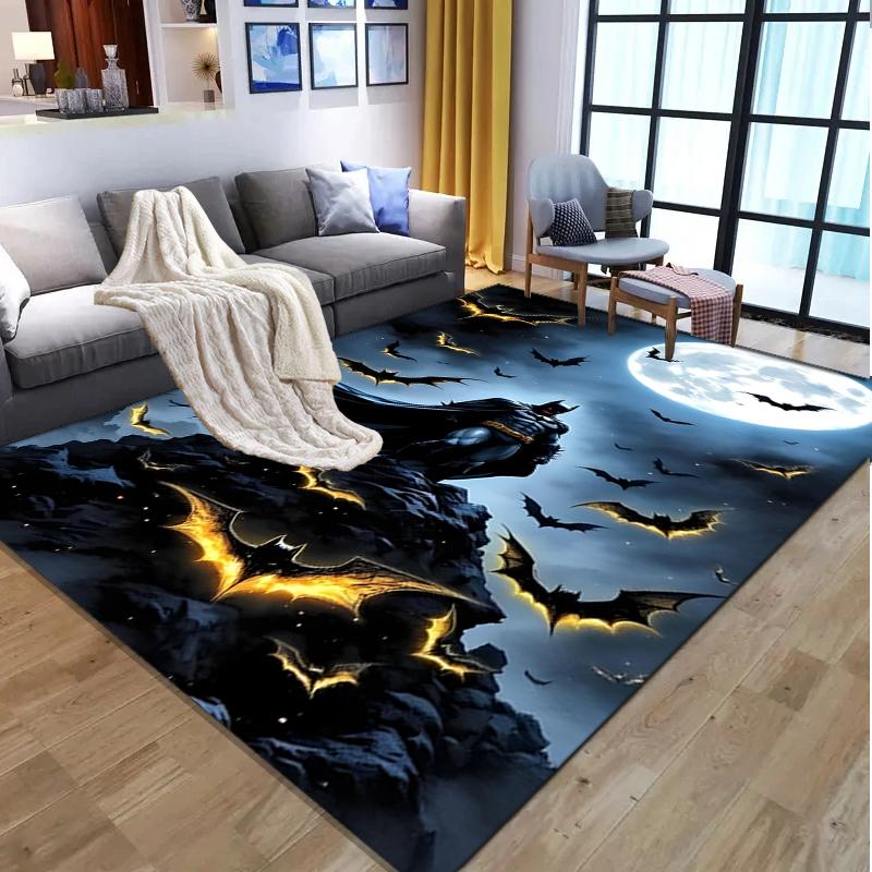Batman Pattern Rug, Indoor/Outdoor Mat, for Picnic, Gameroom, Bedroom, Office, Living Room, Home Decor Carpet, Birthday Gift