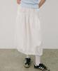 320 Showroom Shirring Volume Stopper Skirt White