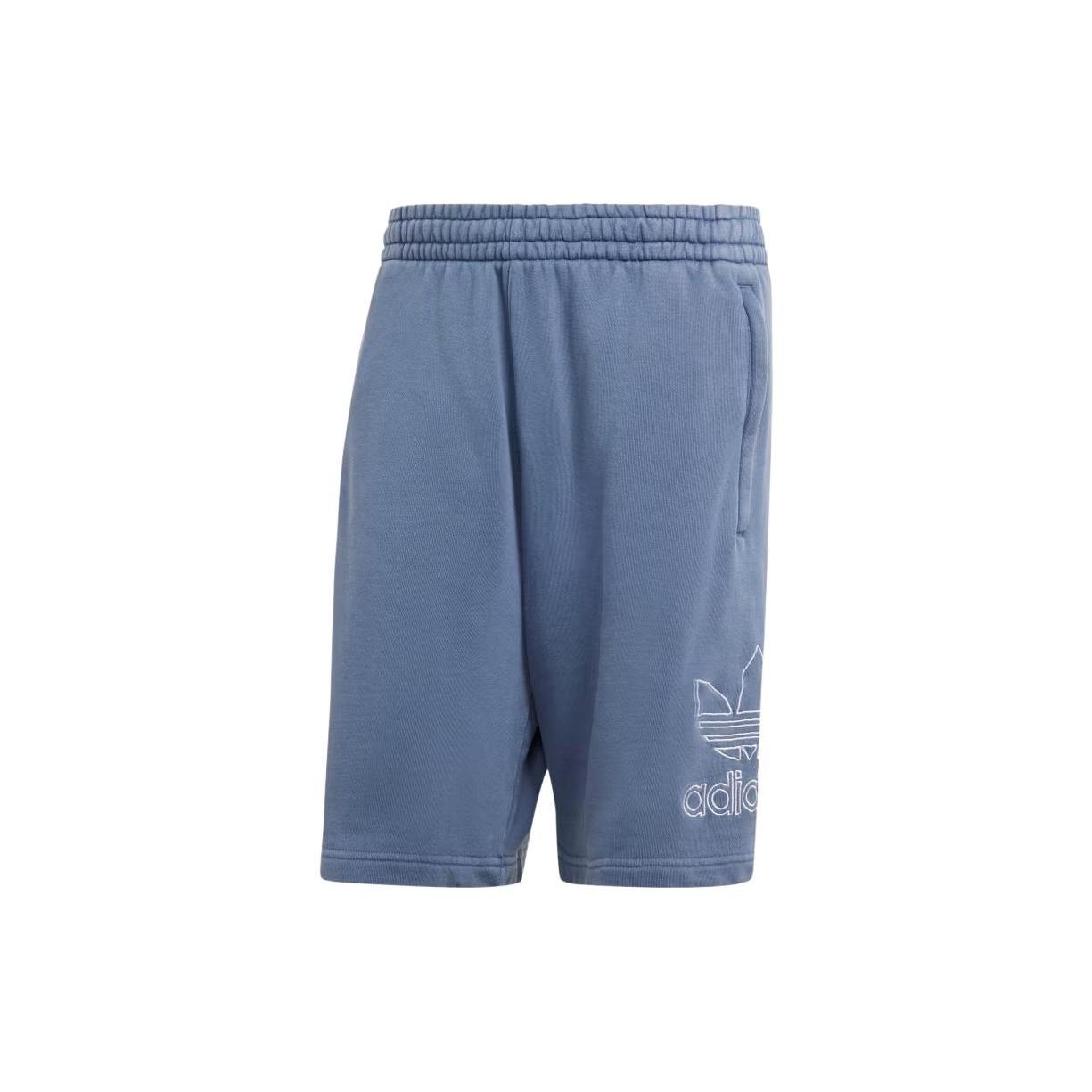 adidas Adicolor Outline Trefoil Shorts Asia Sizing  Blue  Men s IR8005 L