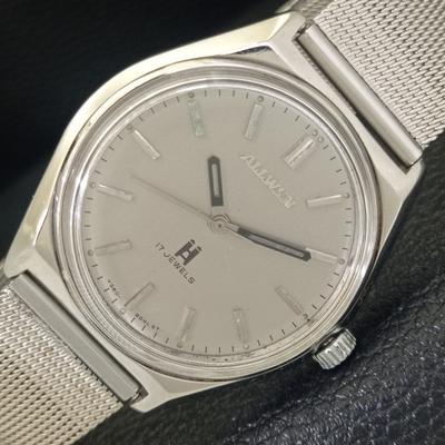 RELÓGIO MASCULINO VINTAGE ALLWYN DE CORDA MANUAL 6300A ÍNDIA MOSTRADOR ORIGINAL a704021-1