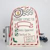 Merry Christmas Drawstring Canvas Gift Bags New Year Gift Santa Sacks Personalized Santa Bag Large Santa Claus Bag