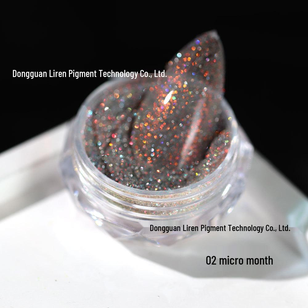 Iridescent Opal & Crushed Diamond Nail Art Reflective Glitter Powder