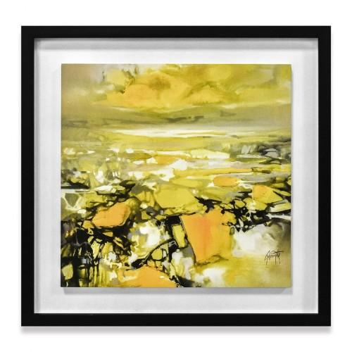 Scott Naismith Yellow Matter 2 Wood Framed Plaque