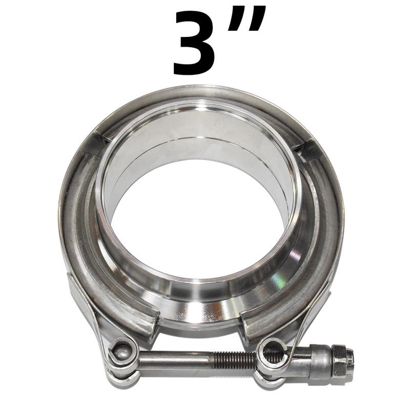 304 Stainless Steel 2“ 2.25"2.5" 3" V band Clamp 3"Inch V-band 2.5 3 Inch Exhaust Flange 76mm Turbo Exhaust Vband V Clamps Kits