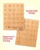 Wooden Letters Practicing Board Double-Sided Alphabet Tracing Tool Learning To Write ABC Educational Toy for Preschool 3 4 5 Years Old Kids