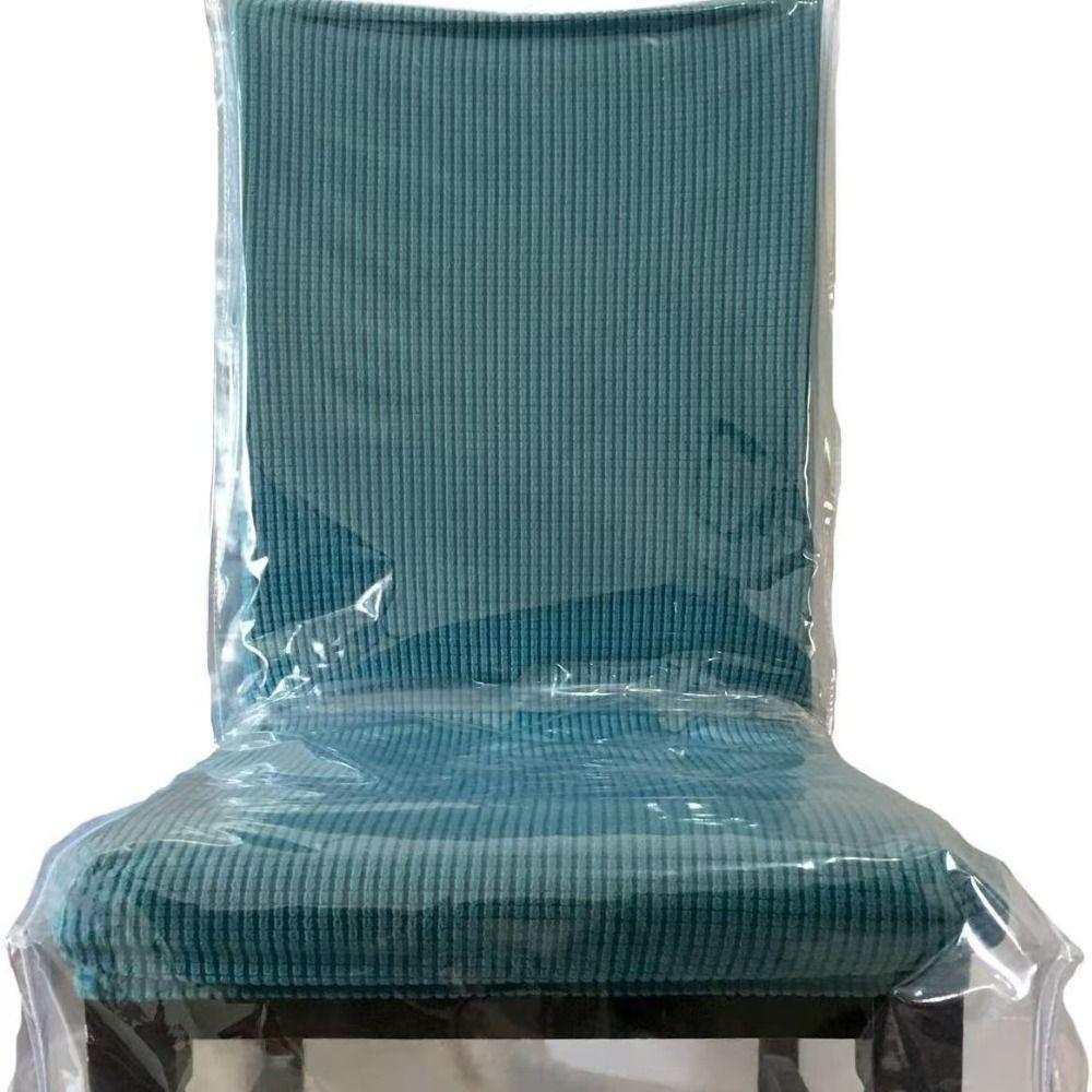 Durable Transparent Chair Cover Anti Scratch Waterproof Chair Dustproof Covers PVC Backrest Chair Covers for Home Dining Room