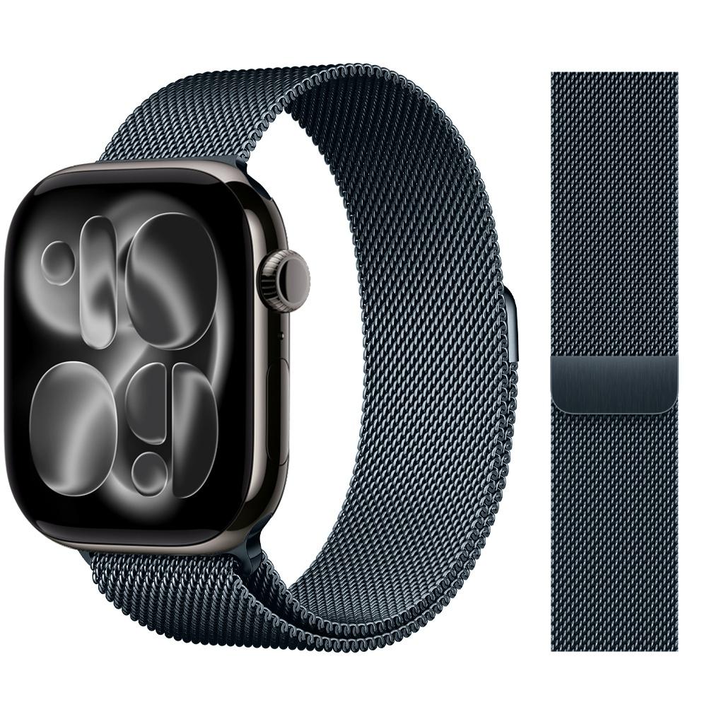 Milanese Loop Strap For Apple Watch Bands 44mm 46mm 40mm 45mm 41mm 42mm Correas Bracelet iWatch Series 10 11 Se 7 8 9 Ultra 2 3