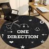 1pc ONE DIRECTION Chair Carpet for Office Non Slip, Lightweight, Machine Washable Rug for Office, Sleeping, Room Holiday Decor