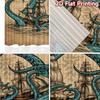 2D FLAT PRINTING 2pcs Curtains (Without Rod) Tall Ships and Tentacles Chic Chic Curtains Prints Light Filtering Curtains
