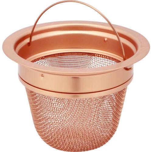 Little Wood Basket with Copper Drain Net, Deep Type, L-1011, Made in Japan