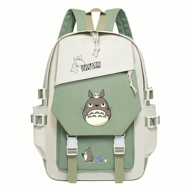Totoro Dorado cute cartoon peripheral children's school bag spine care primary and secondary school backpack